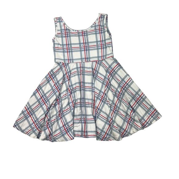 Omi Jo Well Dressed Wolf Americana Plaid Twirl Dress - Picture 1 of 5